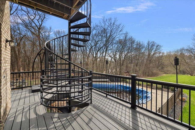 1194 Eagle Nest, Milford, MI 48381 - wooden deck featuring stairs