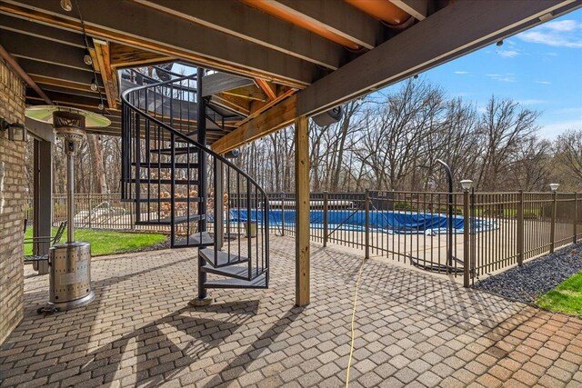 1194 Eagle Nest, Milford, MI 48381 - view of patio with stairs