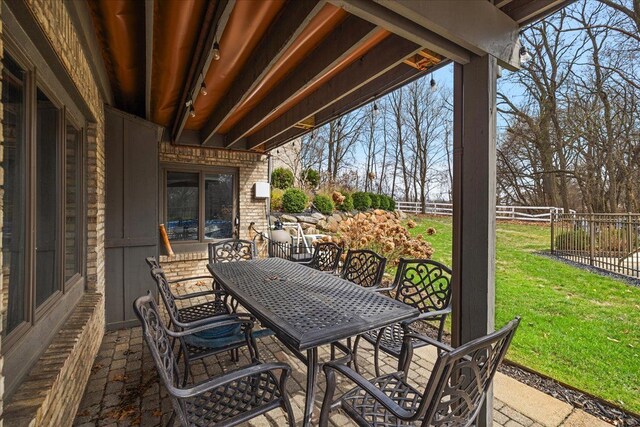 1194 Eagle Nest, Milford, MI 48381 - view of patio / terrace featuring outdoor dining space