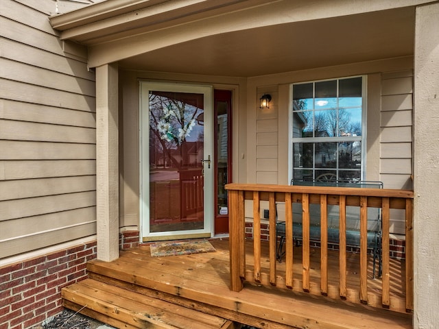 31052 Silverdale Dr, Novi, MI 48377 - doorway to property featuring covered porch