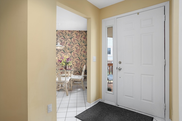 31052 Silverdale Dr, Novi, MI 48377 - entrance foyer featuring light tile patterned floors and baseboards