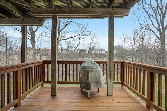 31052 Silverdale Dr, Novi, MI 48377 - view of wooden terrace