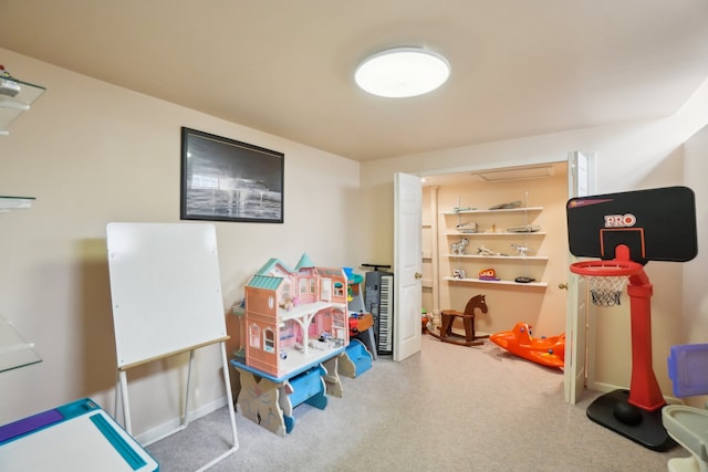 playroom with carpet