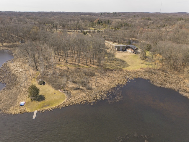 10485 Hadley Rd, Gregory, MI 48137 - aerial view featuring a water view