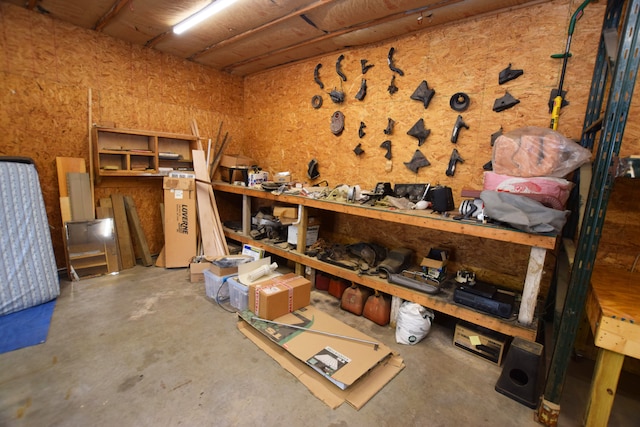view of storage room