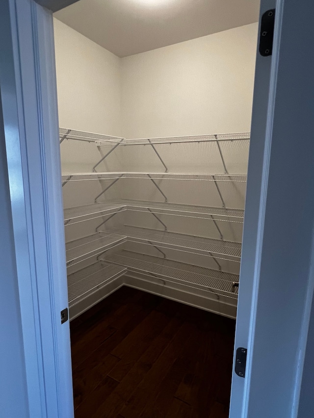 60671 Town Square St, New Hudson, MI 48165 - walk in closet featuring dark wood-type flooring