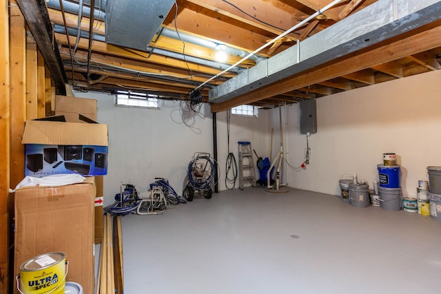 46498 Houghton Dr, Shelby, MI 48315 - basement with electric panel