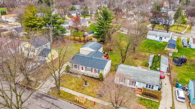 aerial view featuring a residential view
