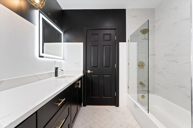 1459 Edison St, Detroit, MI 48206 - full bathroom featuring vanity and shower / bathtub combination