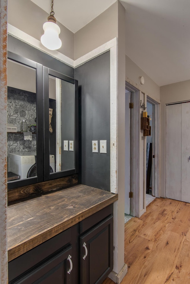interior space with light wood-style floors