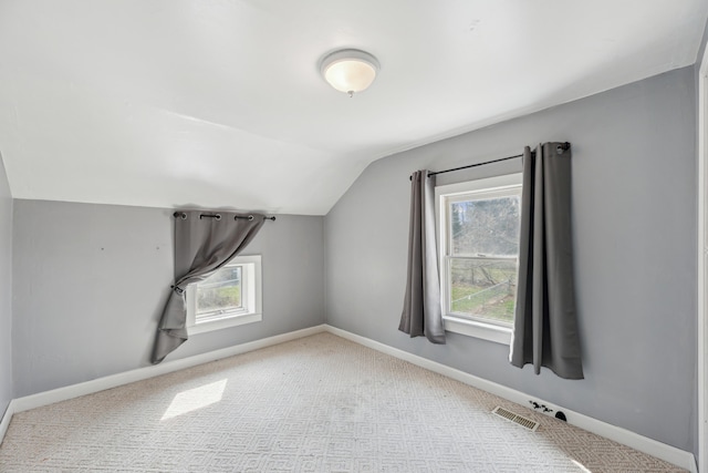 6308 E Becht Rd, Coloma, MI 49038 - bonus room with lofted ceiling, baseboards, and carpet