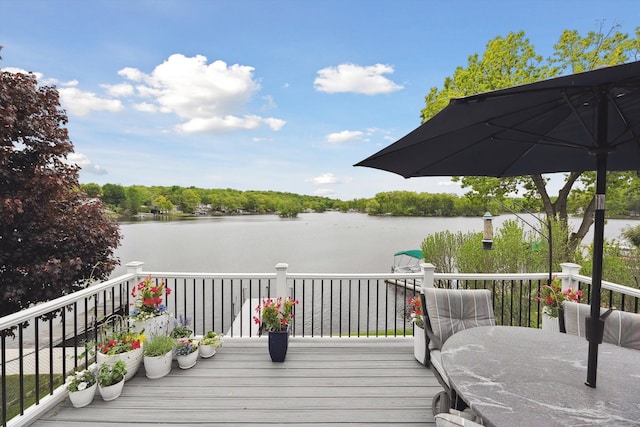 11449 Sunset Blvd, Pinckney, MI 48169 - deck with a water view