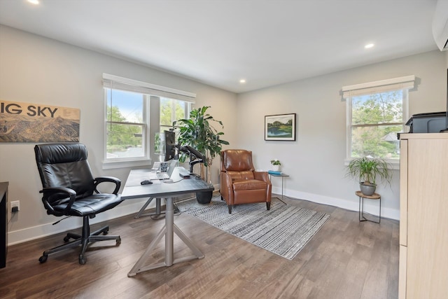 11449 Sunset Blvd, Pinckney, MI 48169 - office space with wood finished floors, recessed lighting, and baseboards