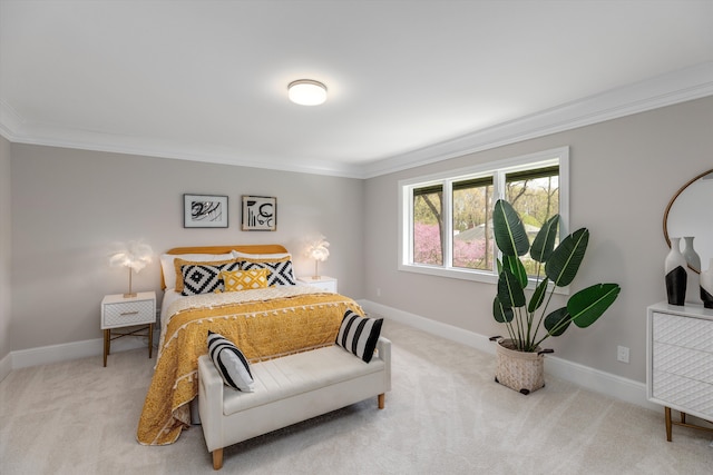 245 Chestnut Cir, Bloomfield Hills, MI 48304 - carpeted bedroom with crown molding and baseboards