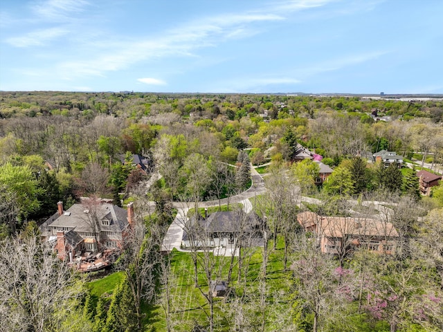 245 Chestnut Cir, Bloomfield Hills, MI 48304 - drone / aerial view of a heavily wooded area