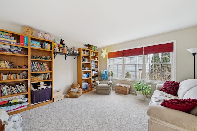 1826 Poppleton Dr, West Bloomfield, MI 48324 - living area featuring baseboards and carpet floors