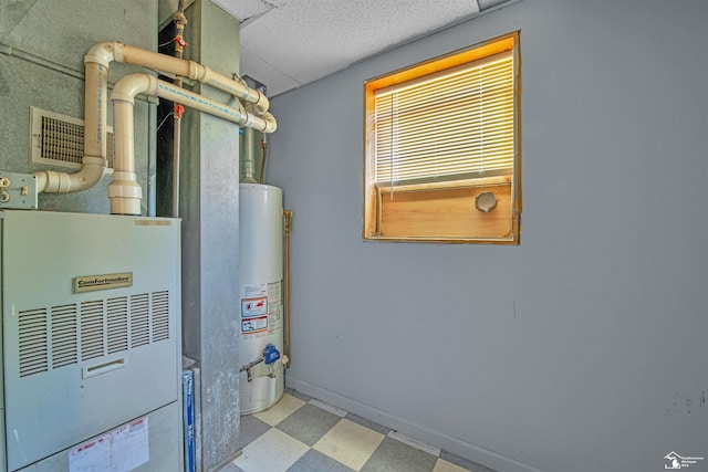 12800 Matthews St, Carleton, MI 48117 - utility room with gas water heater