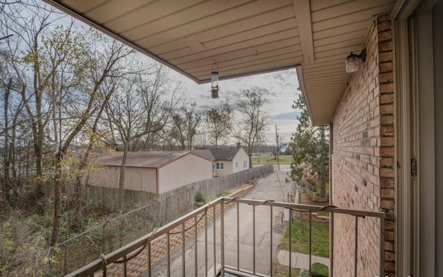 view of balcony