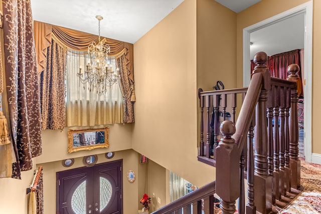 6624 Mead St, Dearborn, MI 48126 - entryway featuring a chandelier