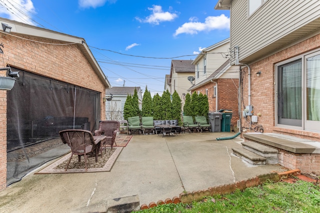 6624 Mead St, Dearborn, MI 48126 - view of patio featuring entry steps and an outdoor living space
