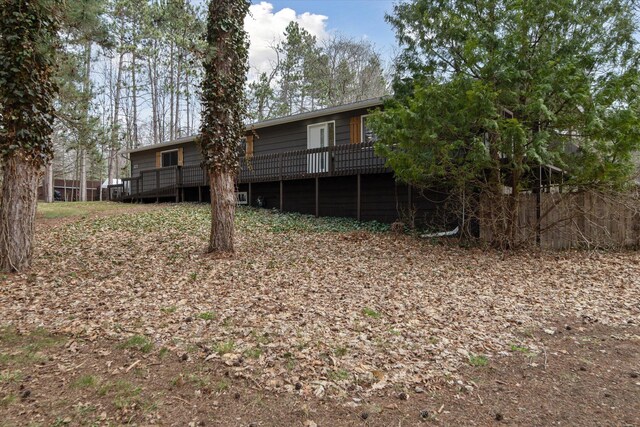 323 13th St, Plainwell, MI 49080 - view of yard with a deck