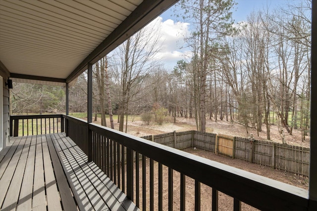 323 13th St, Plainwell, MI 49080 - wooden deck with a fenced backyard