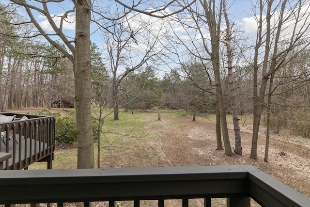323 13th St, Plainwell, MI 49080 - view of yard with a balcony