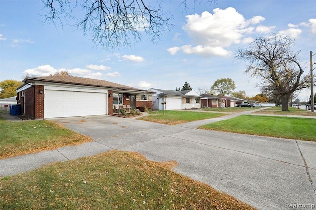 27908 Ryan Rd, Warren, MI 48092 - single story home featuring driveway, a front lawn, brick siding, and an attached garage