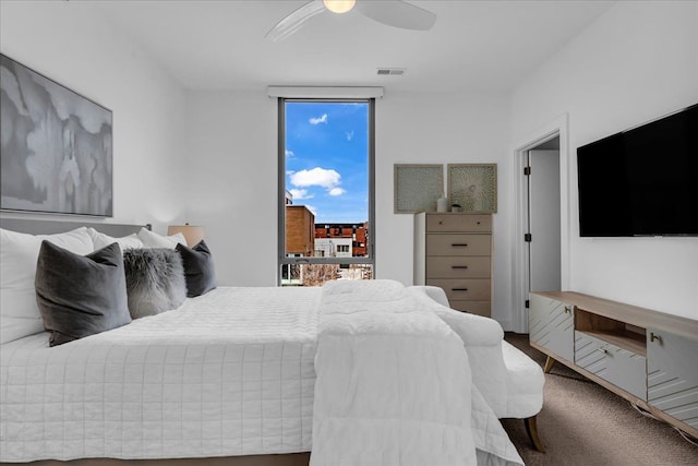 248 Alfred St, Detroit, MI 48201 - bedroom featuring a ceiling fan and visible vents