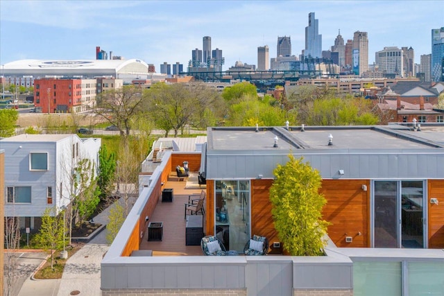 248 Alfred St, Detroit, MI 48201 - birds eye view of property with a view of city