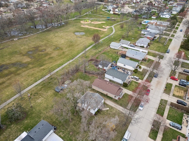 bird's eye view featuring a residential view