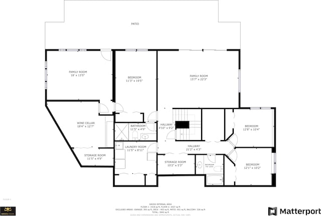 3375 Riverbend Dr, Ann Arbor, MI 48105 - room layout