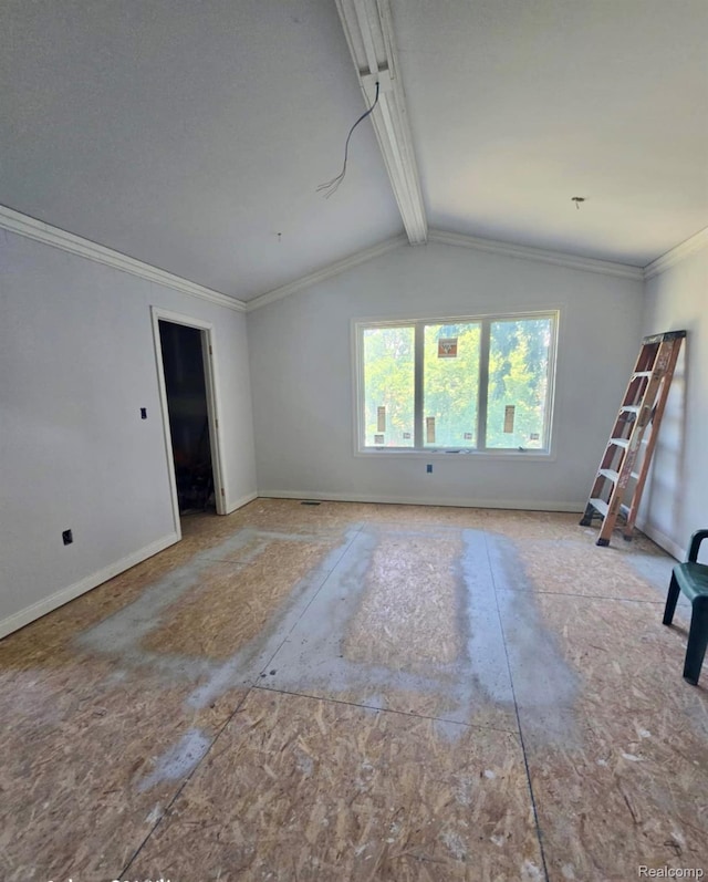 8475 Stout Ave, Warren, MI 48093 - spare room with baseboards and crown molding