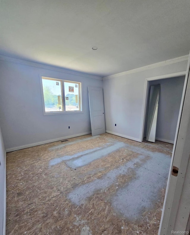 8475 Stout Ave, Warren, MI 48093 - unfurnished bedroom with crown molding