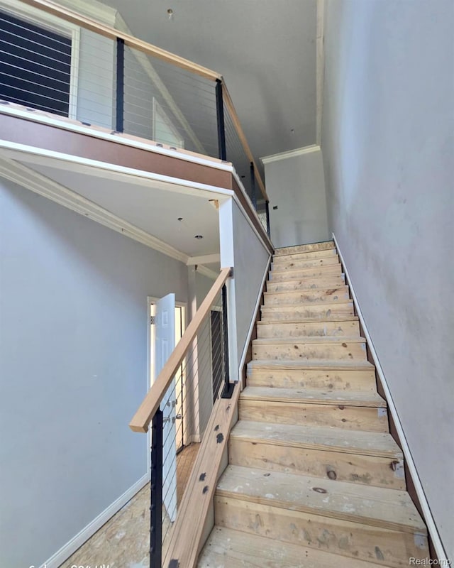 8475 Stout Ave, Warren, MI 48093 - stairs with crown molding