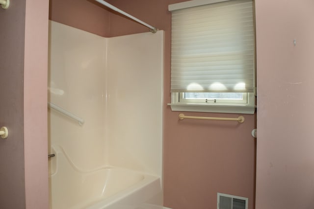 full bathroom featuring visible vents