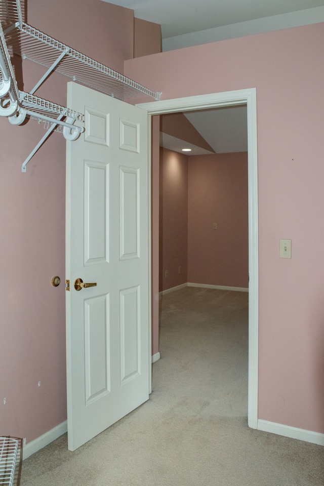 interior space with light carpet