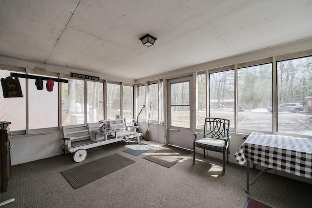 view of sunroom / solarium