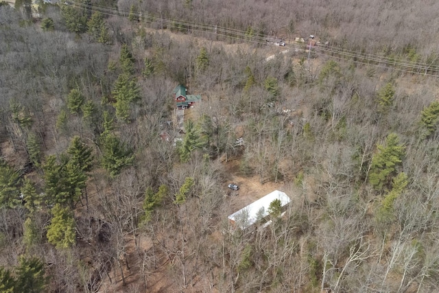 aerial view with a view of trees