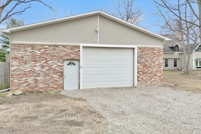 3628 Ford Ave, Jackson, MI 49203 - garage with dirt driveway