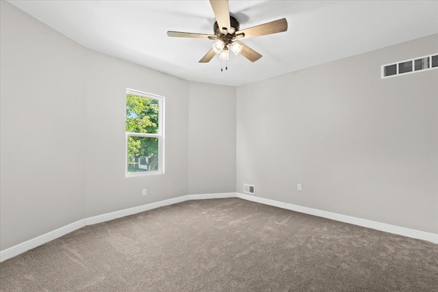 592 Leicester, Detroit, MI 48202 - unfurnished room featuring ceiling fan, carpet, and baseboards