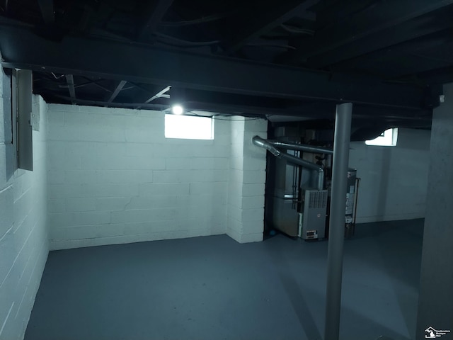 3857 14th St, Wyandotte, MI 48192 - basement with heating unit