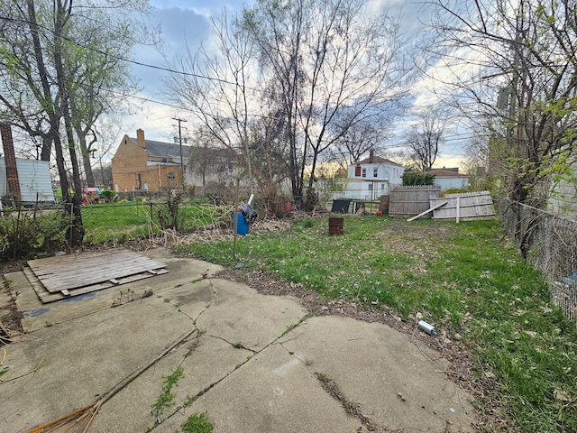 494 Polk Ave, River Rouge, MI 48218 - view of yard featuring a patio and fence