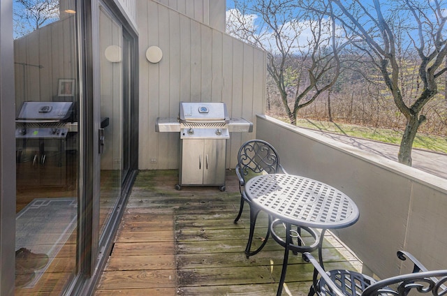exterior space featuring area for grilling