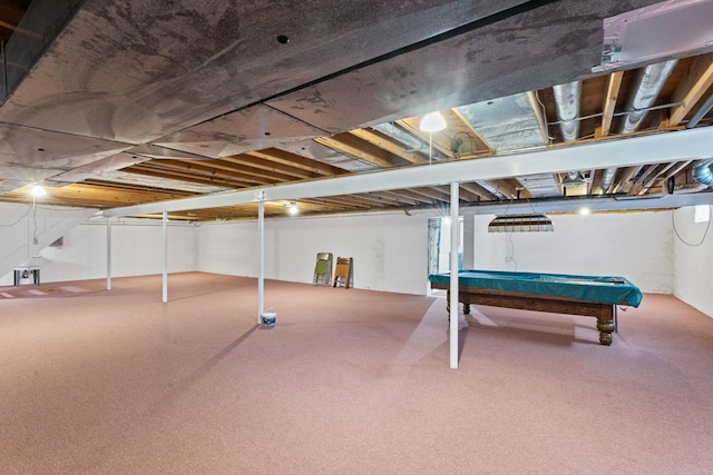 5802 Pratt Rd, Lapeer, MI 48446 - below grade area with billiards