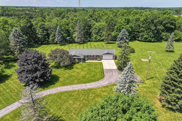 5802 Pratt Rd, Lapeer, MI 48446 - view of subject property with a heavily wooded area