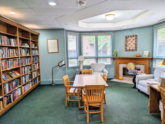 21304 Juniper Ct Unit 69, Farmington Hills, MI 48336 - dining space featuring carpet flooring and baseboards