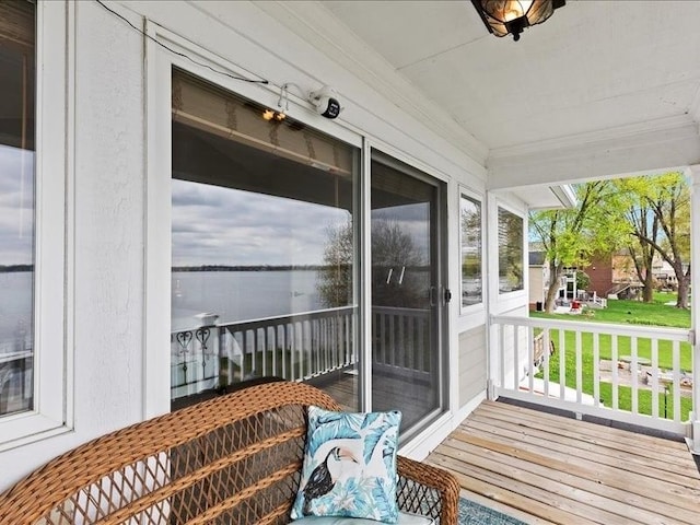2011 W Lake Dr, Novi, MI 48377 - deck with covered porch