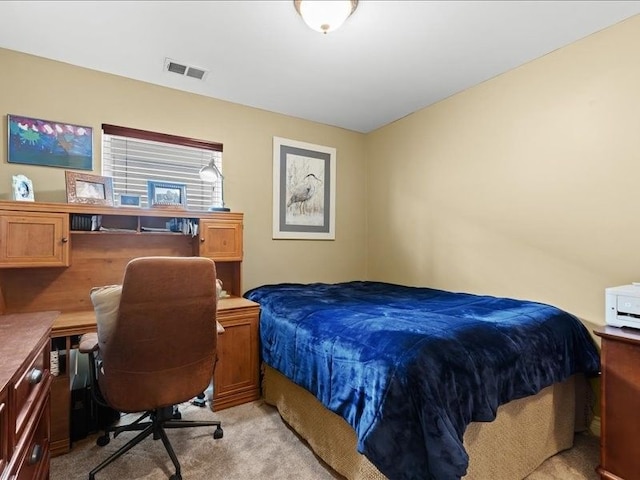 2011 W Lake Dr, Novi, MI 48377 - bedroom featuring light carpet and a desk