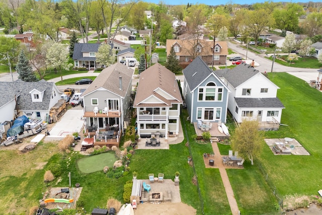 2011 W Lake Dr, Novi, MI 48377 - aerial view of residential area